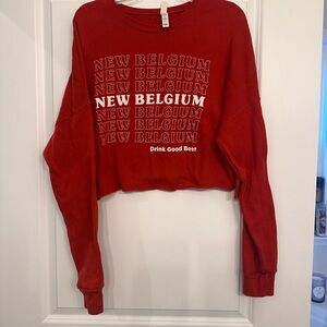 New Belgium merch- Red Women's Crop Top